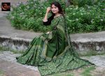 পিওর কটন ম্যাটেরিয়াল ১৪ হাতের শাড়ি - Image 2